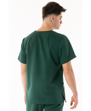 Bluza medyczna ULTRABASE męska - dark green, ciemnozielona - MedWe
