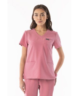 Bluza medyczna ULTRABASE damska - ash pink, brudny róż - MedWe