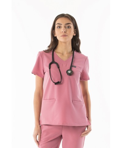 Bluza medyczna ULTRABASE damska - ash pink, brudny róż - MedWe