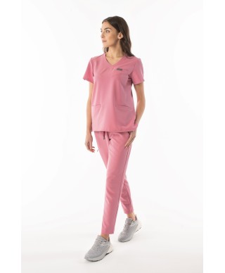 Bluza medyczna ULTRABASE damska - ash pink, brudny róż - MedWe