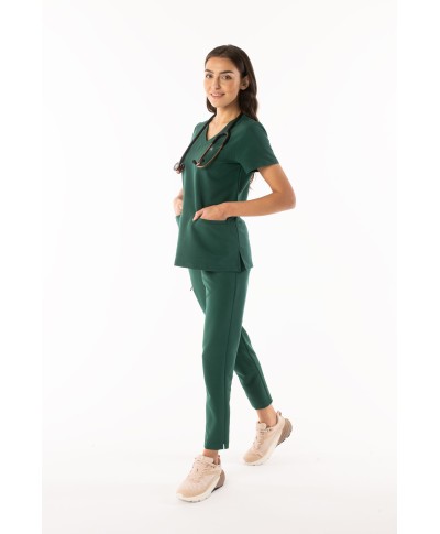Spodnie  medyczne ULTRABASE damskie - dark green, ciemny zielony