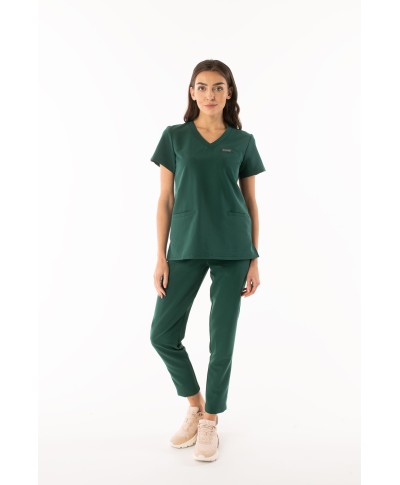 Spodnie  medyczne ULTRABASE damskie - dark green, ciemny zielony