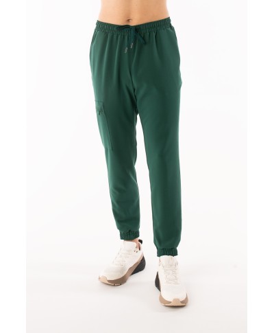 Spodnie medyczne ULTRABASE męskie - dark green, ciemnozielone - MedWe