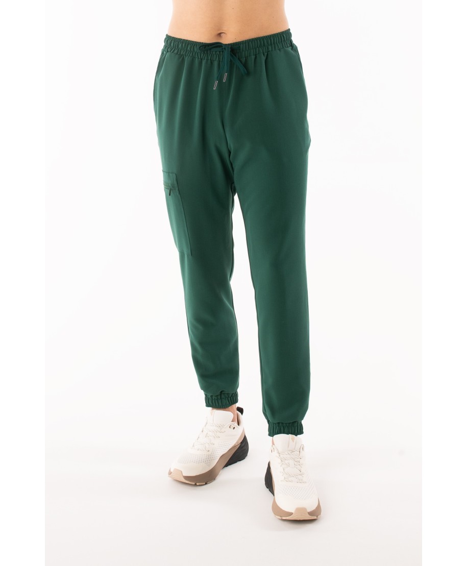 Spodnie medyczne ULTRABASE męskie - dark green, ciemnozielone - MedWe