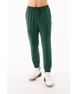 Spodnie medyczne ULTRABASE męskie - dark green, ciemnozielone - MedWe