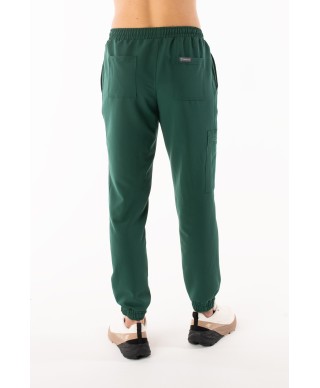 Spodnie medyczne ULTRABASE męskie - dark green, ciemnozielone - MedWe