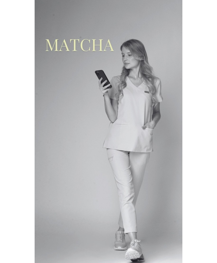 Bluza medyczna ULTRABASE damska - matcha, jasny zielony