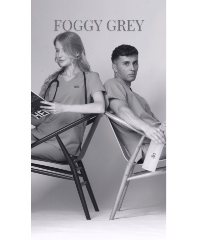 Bluza medyczna ULTRABASE damska - foggy grey, szary