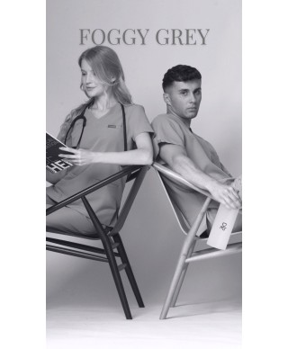 Bluza medyczna ULTRABASE damska - foggy grey, szary