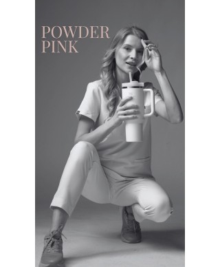 Spodnie ULTRABASE damskie medyczne - powder pink, pudrowy różowy