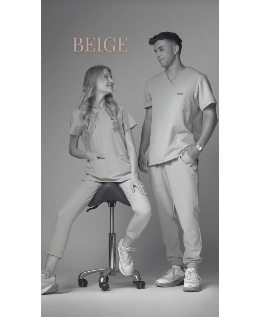 Spodnie ULTRABASE damskie medyczne - beige, beżowe