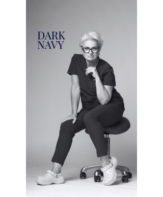 Bluza medyczna ULTRABASE damska - dark navy, ciemny granatowy