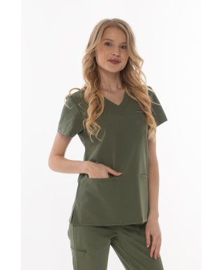 Bluza medyczna ULTRABASE damska - olive, oliwkowy