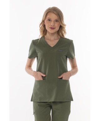 Bluza medyczna ULTRABASE damska - olive, oliwkowy