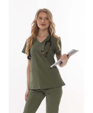 Bluza medyczna ULTRABASE damska - olive, oliwkowy