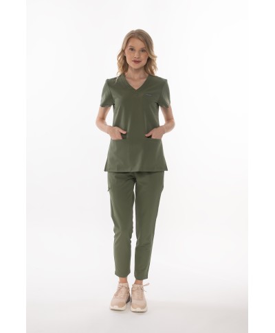 Bluza medyczna ULTRABASE damska - olive, oliwkowy