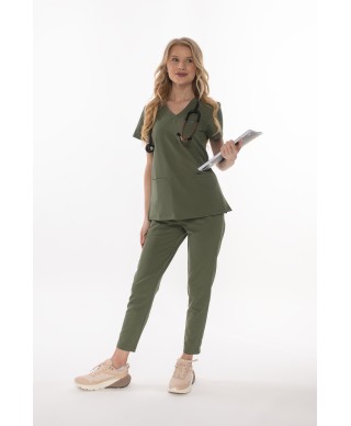 Bluza medyczna ULTRABASE damska - olive, oliwkowy