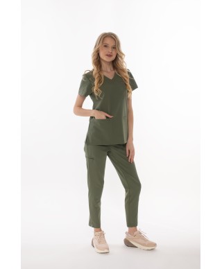 Bluza medyczna ULTRABASE damska - olive, oliwkowy