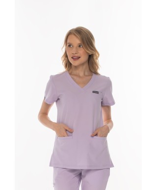 Bluza medyczna ULTRABASE damska - pastel lilac, pastelowy fioletowy