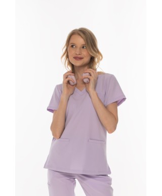 Bluza medyczna ULTRABASE damska - pastel lilac, pastelowy fioletowy