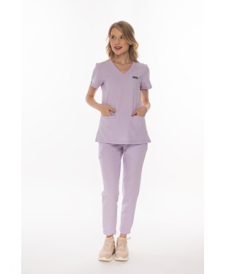 Bluza medyczna ULTRABASE damska - pastel lilac, pastelowy fioletowy