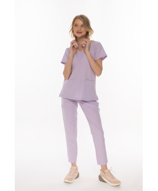 Bluza medyczna ULTRABASE damska - pastel lilac, pastelowy fioletowy