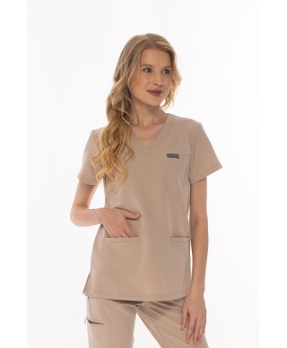 Bluza medyczna ULTRABASE damska - beige, beżowy
