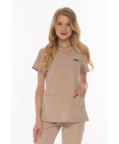 Bluza medyczna ULTRABASE damska - beige, beżowy