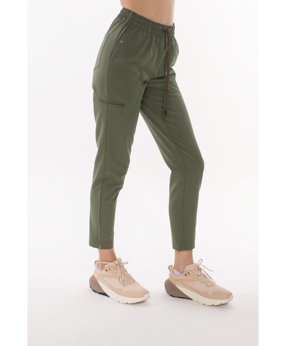 Spodnie ULTRABASE damskie medyczne - olive, oliwkowe MedWe