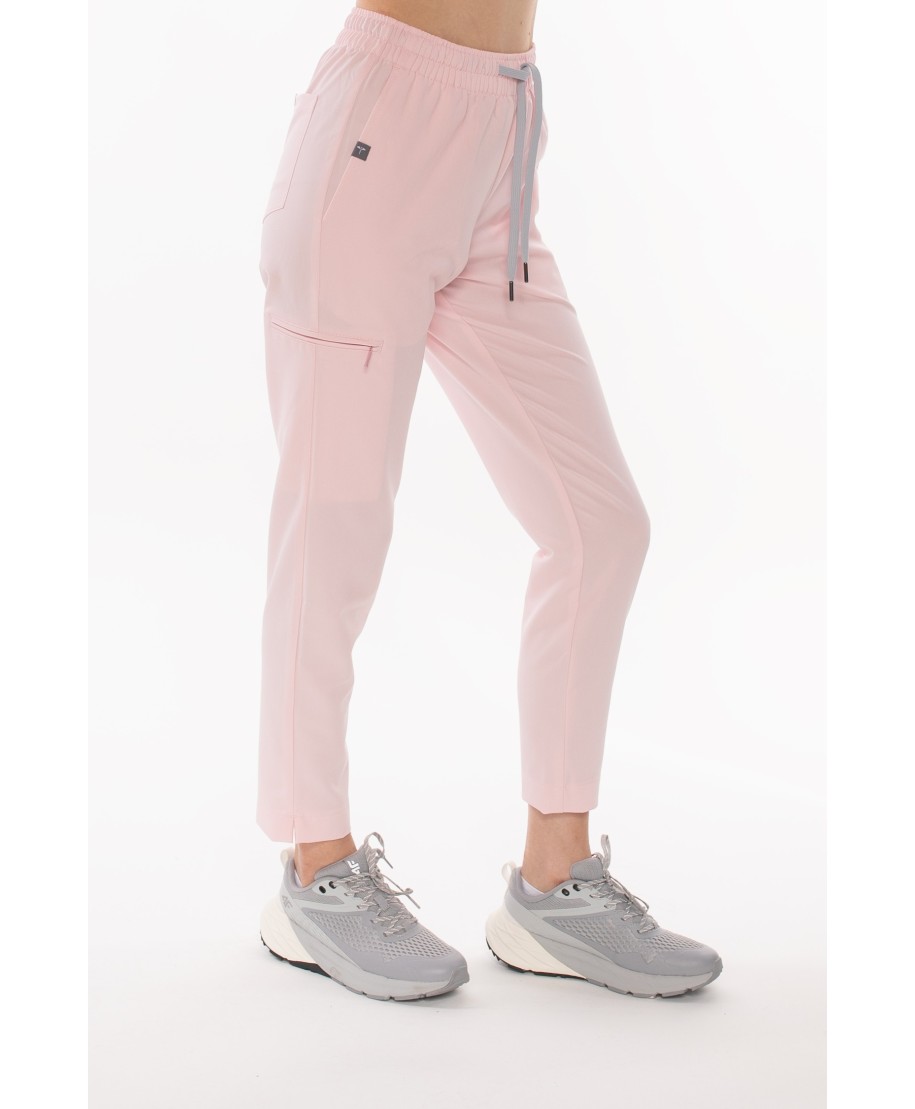 Spodnie ULTRABASE damskie medyczne - powder pink, pudrowy różowy