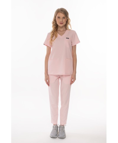 Spodnie ULTRABASE damskie medyczne - powder pink, pudrowy różowy