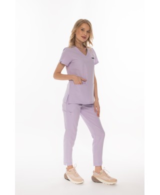 Spodnie ULTRABASE damskie medyczne - pastel lilac, pastelowy fioletowy