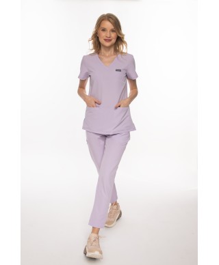 Spodnie ULTRABASE damskie medyczne - pastel lilac, pastelowy fioletowy