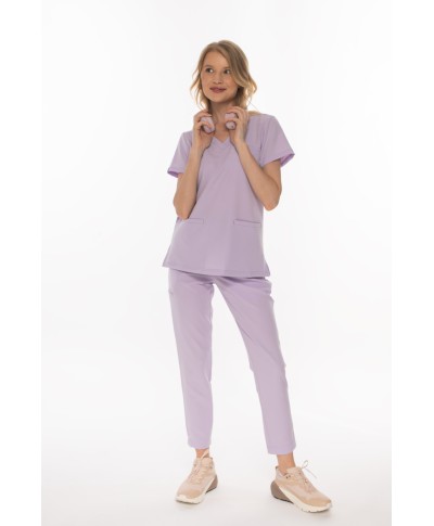 Spodnie ULTRABASE damskie medyczne - pastel lilac, pastelowy fioletowy