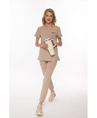 Spodnie ULTRABASE damskie medyczne - beige, beżowe