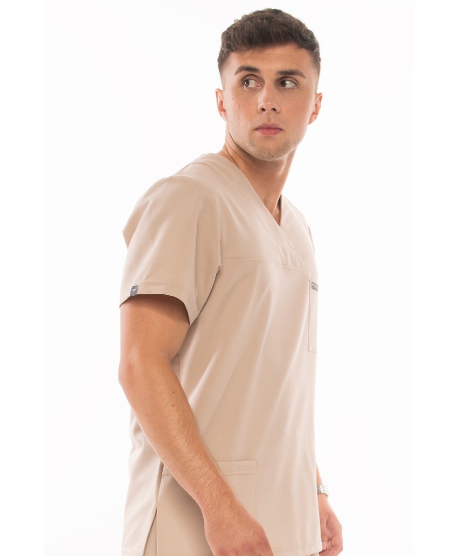 Bluza ULTRABASE męska medyczna - beige, beżowa MedWe