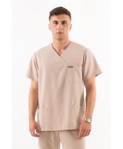 Bluza ULTRABASE męska medyczna - beige, beżowa MedWe