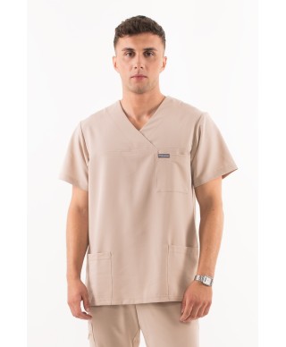 Bluza ULTRABASE męska medyczna - beige, beżowa MedWe