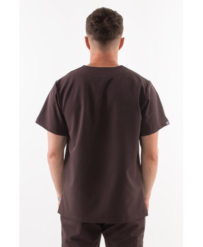 Bluza ULTRABASE męska medyczna - chocolade, brązowa MedWe