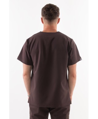 Bluza ULTRABASE męska medyczna - chocolade, brązowa MedWe