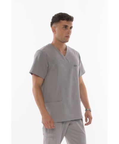 Bluza ULTRABASE męska medyczna - foggy grey, szara MedWe