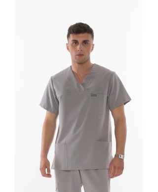 Bluza ULTRABASE męska medyczna - foggy grey, szara MedWe