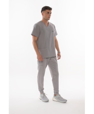 Bluza ULTRABASE męska medyczna - foggy grey, szara MedWe