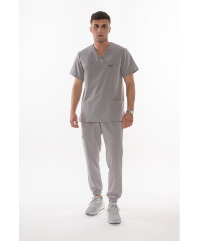 Bluza ULTRABASE męska medyczna - foggy grey, szara MedWe