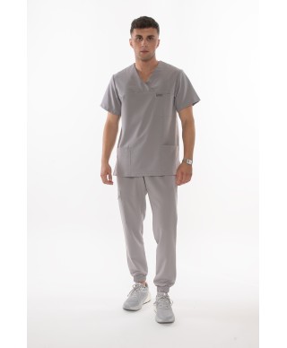 Bluza ULTRABASE męska medyczna - foggy grey, szara MedWe