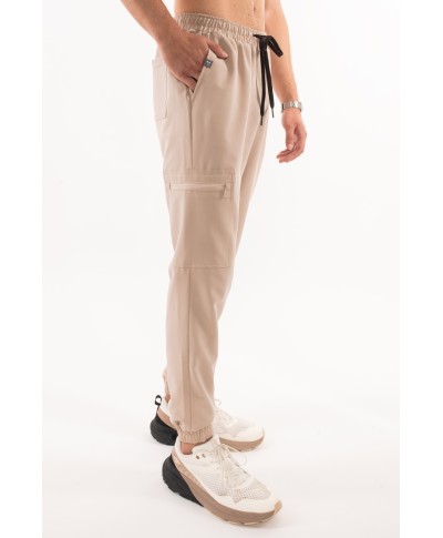 Spodnie ULTRABASE męskie medyczne - beige, beżowe MedWe