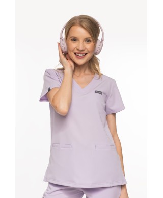 Bluza medyczna ULTRABASE damska - pastel lilac, pastelowy fioletowy