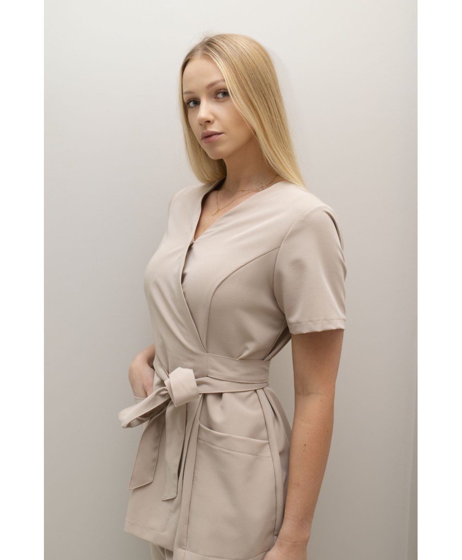 Tunika medyczna ULTRAGLAM damska - beige