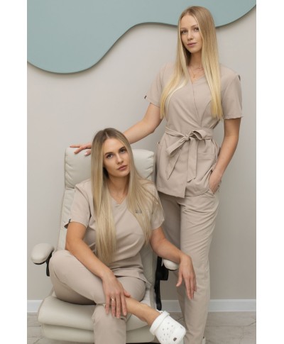 Tunika medyczna ULTRAGLAM damska - beige