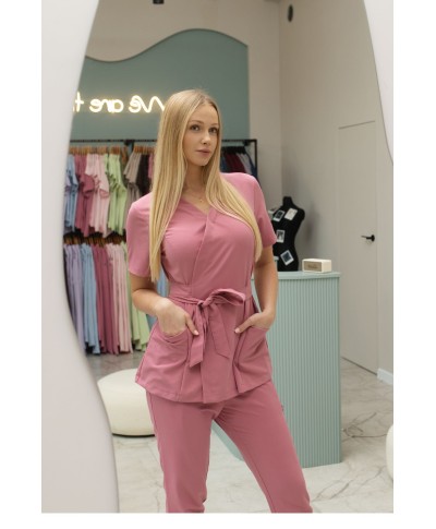 Tunika medyczna ULTRAGLAM damska - ash pink